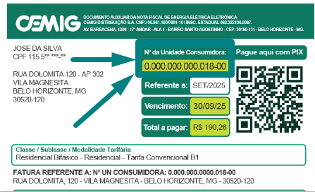 Como encontrar o numero da instalacao na sua fatura